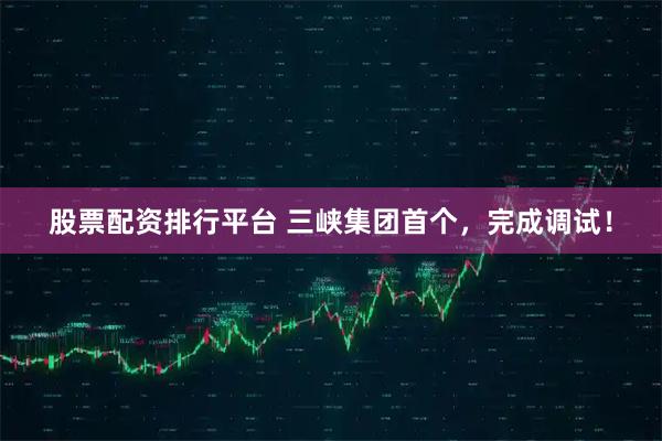 股票配资排行平台 三峡集团首个，完成调试！