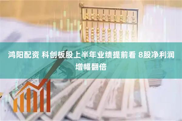 鸿阳配资 科创板股上半年业绩提前看 8股净利润增幅翻倍